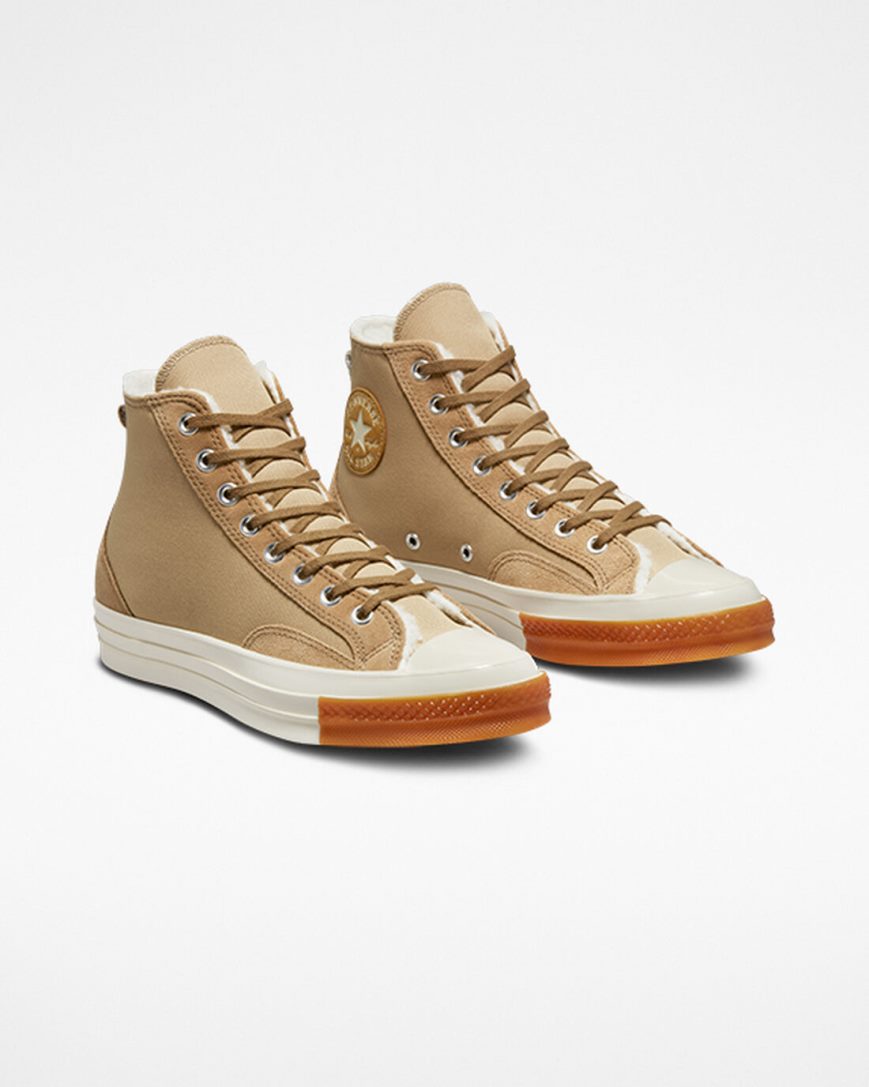 Tenisi Inalti Barbati Converse Chuck 70 Captusite Colorblock Kaki | RO GZJV13752